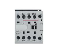 YYAZXSIQ CJX2-K Riel DIN 220V Mini AC Contactor 3P 3main 1NO/3main 1NC Voltaje de bobina 50/60Hz 6A 9A 12A (CJX2-K-0910)