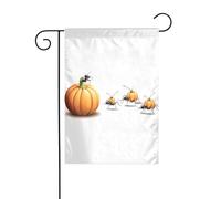 YYHHAOFA Little Ants - Bandera de jardín con diseño de calabaza para cuatro estaciones, decoración de patio, 12 x 18 pulgadas