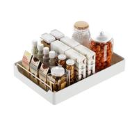 YYLMKMFC-AE Organizador de gabinete extraíble. Cesta de Almacenamiento de despensa deslizable. Estante de Almacenamiento Enrollable con nanopelícula Adhesiva. Soporte de Carga(11.81x20.86x2.75in)
