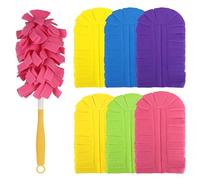 YYTECH 6 piezas de repuesto de imán de polvo para Swiffer, reutilizable para Swiffer imán de polvo y plumero lavable, microfibra súper absorbente para palo telescópico