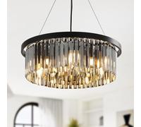 YZBEIMDAI Lámpara de Araña moderna de Cristal, Lámpara Redonda de Suspensión de Lujo, Cristal K9 Lámparas de Techo para Sala de Estar Dormitorio y Cocina Ø60cm