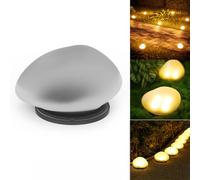 YZYOE Luz de piedra cálida ganso alimentado por energía solar led, luz cálida patio al aire libre luces de piedra decorativas Crepúsculo inalámbrico al amanecer luces impermeable la del jardín.