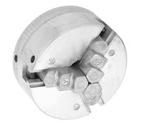 Z011 3-Jaw Lathe Chuck, Mini Torno Chuck, Metal Torno Toque Manual Auto Centrado Girando de Madera