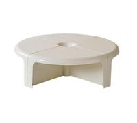 Z4T8M2K6G5 Mesa de Centro Juego de Mesa Centro Modular plástico, mesas Redondas entrelazadas for autoensamblaje(Blanco)