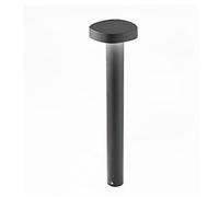 Zafferano Ciottolo - Baliza LED para exteriores, IP54, 7 W, 3000 K, diseño moderno de aluminio para jardines y caminos - 50 cm, gris oscuro