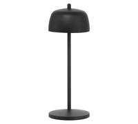 Zafferano CIRCE Lámpara de mesa LED negra, recargable y regulable