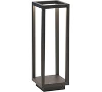 Zafferano, Home Pro, Lámpara de Mesa Recargable e Inalámbrica con Control Táctil, Adecuada para Interior y Exterior, Atenuador, 3000 K, Altura 29,4 cm, Color Gris Oscuro