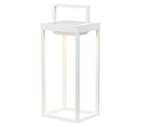 Zafferano - Home Solar 2 LED Laterne 37,3 cm - Lámpara de pared y de mesa de 2 W con batería y sensor crepuscular - Blanco