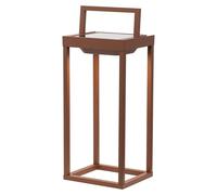 Zafferano - Home Solar 2 LED Laterne 37,3 cm - Lámpara de pared y de mesa de 2 W con batería y sensor crepuscular - Corten