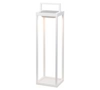 Zafferano - Home Solar 2 LED Laterne, 56,4 cm - Lámpara de pared y de mesa de 2 W con batería y sensor crepuscular - Blanco