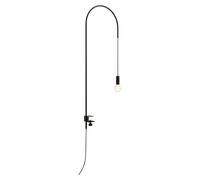 Zafferano - Lámpara de mesa con pinza, giratoria 200°, H152 cm, metal lacado, bombilla E27 máx. 60 W incluida -
