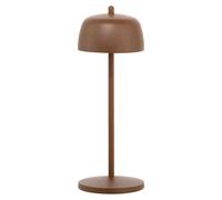Zafferano, Lámpara Circe, Lámpara de Mesa Portátil y Recargable con Control Manual, para Interiores y Exteriores, Atenuador, 2200-3000 K Blanco Dinámico, Altura 30 cm, Color Corten