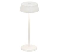 Zafferano - Lámpara de mesa LED inteligente SISTER LIGHT, con conexión Wi-Fi, recargable y regulable en intensidad, en color blanco perla