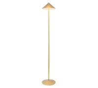 Zafferano Lámpara de pie recargable LED Pina XXL - 6 W, IP65, regulador táctil, cabezal magnético, diseño moderno para interiores y exteriores - Dorado
