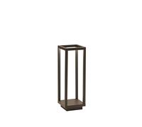 Zafferano, Lámpara Home Pro, Lámpara de Mesa Recargable e Inalámbrica con Control Táctil, Adecuada para Interior y Exterior, Atenuador, 3000 K, Altura 29,4 cm, Color Corten