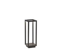 Zafferano, Lámpara Home Pro, Lámpara de Mesa Recargable e Inalámbrica con Control Táctil, Adecuada para Interior y Exterior, Atenuador, 3000 K, Altura 29,4 cm, Color Gris Oscuro