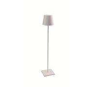Zafferano Lámpara de pie Poldina XXL recargable inalámbrica táctil ajustable 69-150 cm blanco
