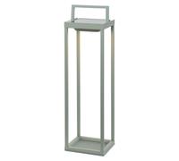 Zafferano - Lámpara solar para el hogar, modelo Home Solar 2, con 2 LEDs, de 56,4 cm. Lámpara de pared o de mesa, alimentada por batería, con sensor de luz crepuscular, en color verde salvia