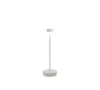 Zafferano, Lámpara Swap Pro, Lámpara de Mesa Recargable e Inalámbrica con Control Táctil, Adecuada para Interior y Exterior, Atenuador, 2700 K, Altura 32,5 cm, Color Blanco