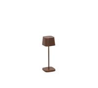 Zafferano Ofelia Micro lámpara de mesa H 200 Mm 67 x 67 Mm Corten