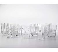 ZAFFERANO Paquete surtido de 6 vasos transparentes.