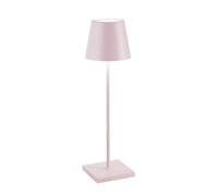 Lámpara de mesa Zafferano Poldina Pro - Lámpara LED recargable para exteriores - 38 cm - Rosa