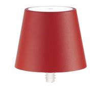 Zafferano, Poldina Stopper Lamp, Lámpara de Botella Inalámbrica Recargable con Control Táctil, Apta para Salón y Exterior, Atenuador, 2200-3000 K, Altura 11 cm, Color Rojo