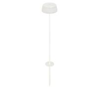 Zafferano SISTER LIGHT Piquete Wi-Fi Lámpara de pie inteligente Blanco perla Recargable y regulable