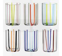 Zafferano Tirache Bicchiere Acqua 35 Cl Set 6 Pz Multicolore