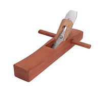 ZAICOLER Cepillo de Mano Mini para Carpintería y Trabajo en Madera, 14 | Cuchilla de acero 55, profundidad de corte ajustable, cepilladora manual con cuerpo de madera de Padauk para aficionados