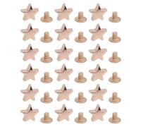 ZAICOLER Kit de Remaches de Estrella de 5 Puntas, Compatible con Cinturones, Bolsos y Zapatos |Fijación Segura, Aleación de Zinc, 50 Juegos, Tornillos PH de 4,5 Mm para Manualidades y Trabajos en