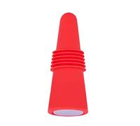ZAICOLER Tapón para Botella de Vino, Corcho Decorativo de Acero Inoxidable Práctico para Amantes del Vino, para Vacaciones, 2,4x0,9 Pulgadas (rojo)
