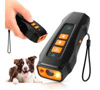 ZALEZ - Ahuyentador Perros Ultrasonido Potente - Antiladridos para Perros con 3 Frecuencias Ajustables con Linterna - Alcance de 10 M