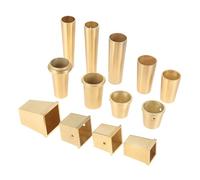 ZALINA Accesorios for Muebles de Patas de gabinete de Cobre y latón, Cubierta Dorada, Protector de pies de Silla, Tubo de Pata de sofá, Tapa de Punta de Pata de Muebles, 2 uds. (Color : 11)