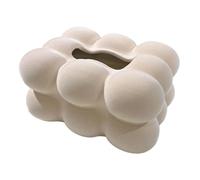 Zambuph Caja de pañuelos de cerámica, servilletero decorativo, dispensador toallitas duradero y fácil acceso, para sala estar, 20,5 cm x 16 cm x 10,5 (8,07 pulgadas 6,30 pulgadas 4,13