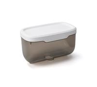 Zambuph Caja de pañuelos universal para baño, caja de almacenamiento impermeable sin perforaciones, servilletas papel higiénico, organizador soporte para la cara, lavabo