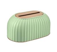 Zambuph Caja de papel, pañuelos de escritorio, resorte, servilletero impermeable, dispensador, sala estar, baño, encimera inodoro, Verde claro