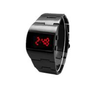 Zambuph Reloj de LED, Regalos Modernos y fáciles de Combinar, Reloj Digital Led aleación Amplia aplicación, Relojes, Luz roja del Arma