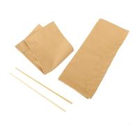 ZAMETTER Juego de fundas de asiento para sillas de director, de tela lavable, para sillas plegables de exterior, diseño clásico a rayas, 53 x 20 cm (caqui)