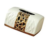 Zanthicia Caja de pañuelos de cerámica y organizador pañuelos, ideal para baños, salas estar y cocinas. Soporte decorativo con tapa.