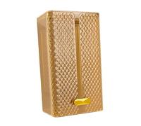 Zanthicia Dispensador de pañuelos, caja de almacenamiento de pañuelos para cocina y baño, porta toallas faciales decorativo, baños públicos (para colocar o artículos, Amarillo, 21.5 x 12.5 x 10.2 cm