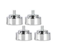 Zanthicia Patas de cama ajustables y duraderas M10 diseñadas para elevar muebles y brindar soporte resistente con acabado anodizado Patas de soporte para muebles metal altura ajustable, Plata, 3cm