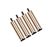 Zanthicia Patas de cama ajustables y duraderas M10 diseñadas para elevar muebles y brindar soporte resistente con acabado anodizado Patas de soporte para muebles metal altura ajustable, oro, 25cm