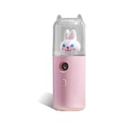 Zanthicia Pulverizador de niebla fría, humidificador portátil recargable de 30 ml, vaporizador facial con apagado automático, suministros belleza, Tipo 2 Rosa