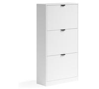 Zapatera abatible Vicco Gizmo Blanco 59 x 112 cm con 3 compartimentos, Model 59627