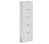 Zapatera abatible Vicco Gizmo Blanco 59 x 181.1 cm con 5 compartimentos, Model 59631