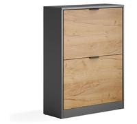 Zapatera abatible Vicco Gizmo Roble dorado/Antracita 59 x 77.6 cm con 2 compartimentos, Model 59626