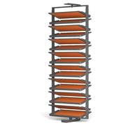 Zapatero Armario Giratorio 360 Extraible Extensible Zapatero Entrada Recibidor Metalico per Spazi Ristretti Piccoli Fabricado en metal Ahorra espacio 6Tier94-106cm,53CM