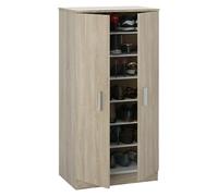 Habitdesign Mueble zapatero Modelo Basic dos puertas Roble Canadian 55x108x36 cm