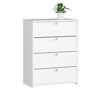 Zapatero con 4 compartimentos akord blanco 60 cm 4 puertas basculantes frente en color blanco 60x33x80 cm